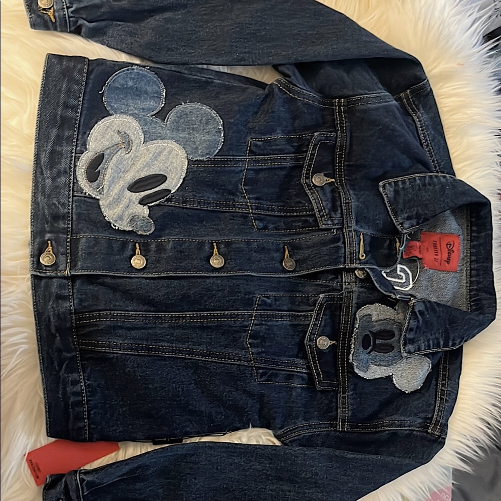 Disney Kids Denim Jacket with Mickey Mouse Patch - Blue